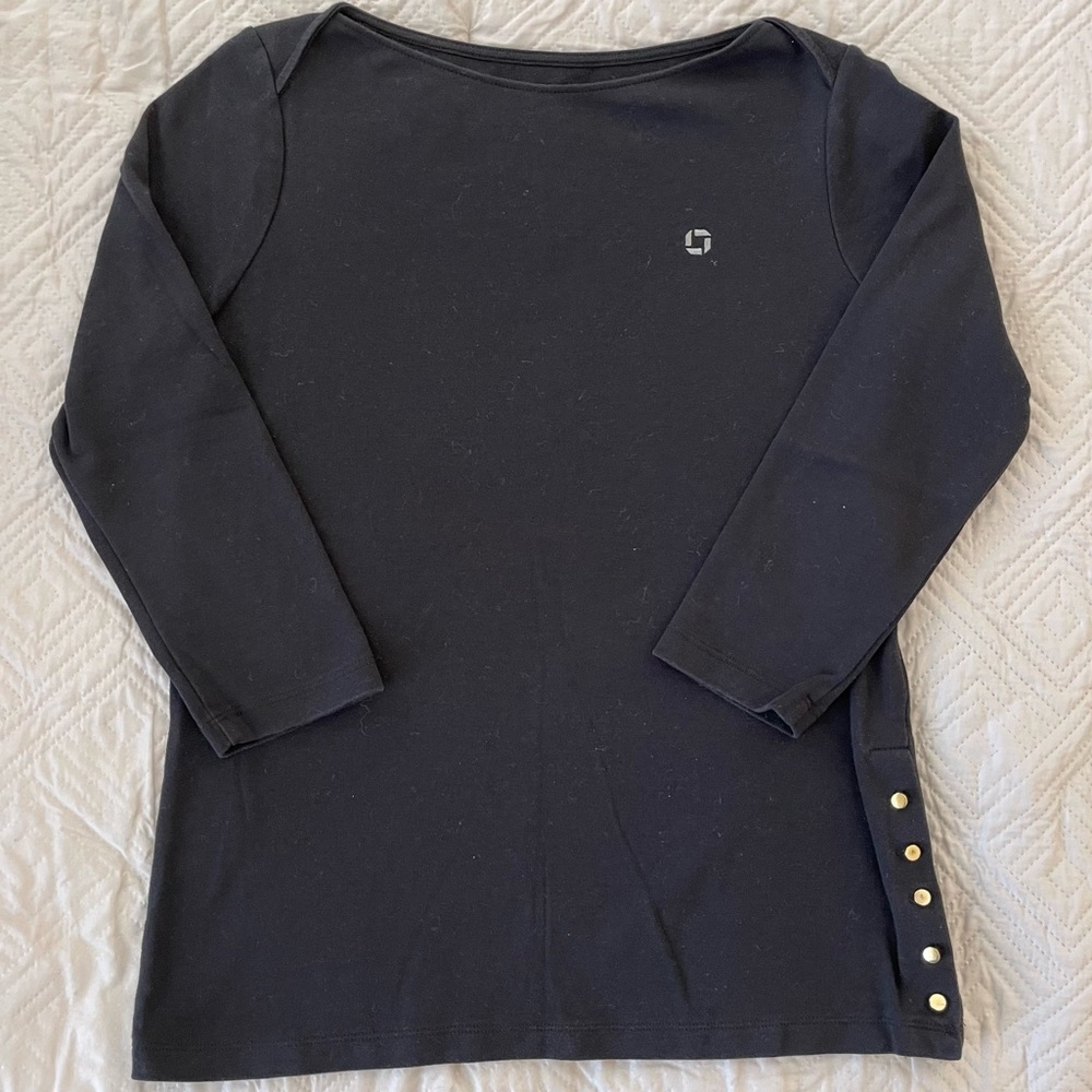 Lands End Chase bank black top. Size XS